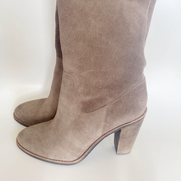 Vince Camuto Lorrey Suede Over The Knee Heeled Boots - Picture 4 of 9